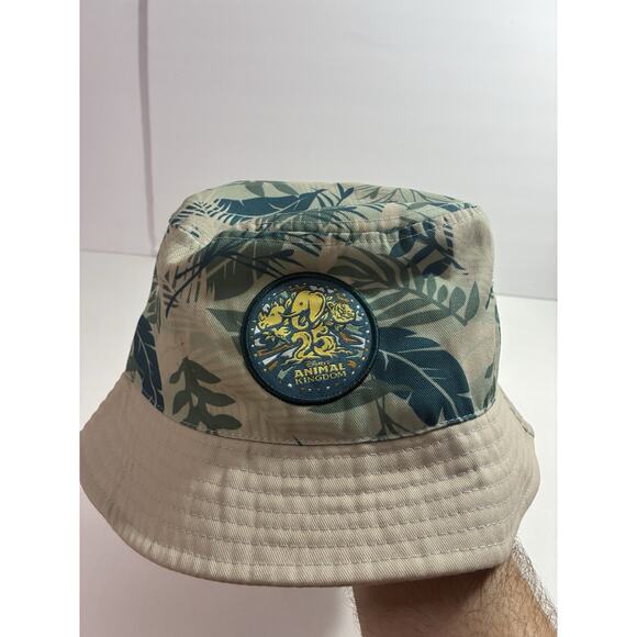 Disney Other - Disney Animal Kingdom 25th Anniversary Bucket Hat Safari Jungle Print 59cm Adult